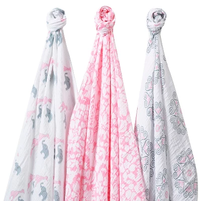 SwaddleDesigns Swaddle Blankets - 3 Pack - Image 6