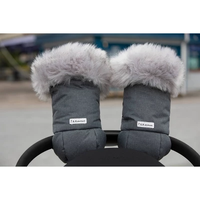 7AM Enfant Warmmuffs Stroller Gloves - Heather Gray Dark - Image 5