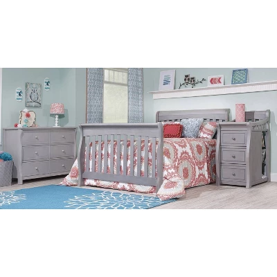 Sorelle Princeton Elite Crib & Changer Weathered Gray - Image 3