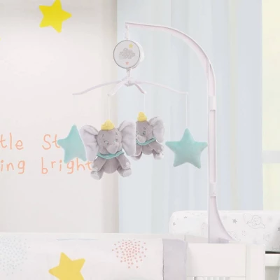 Disney Baby Dumbo Shine Bright Little Star Musical Mobile - Aqua/Gray/Yellow - Image 2