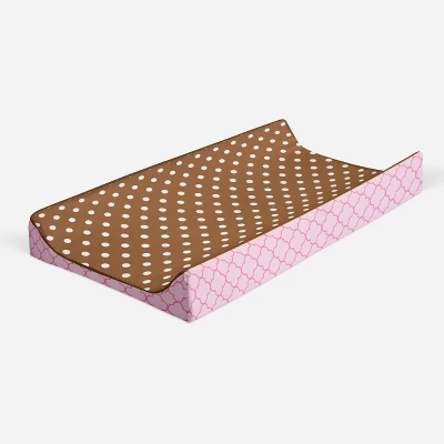 Bacati - Butterflies Pink/chocolate Changing Pad Cover - Image 6