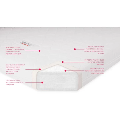 Babyletto Pure Core Non-Toxic Crib Mattress With Hybrid Waterproof Cover, Greenguard Gold Certified - Image 3