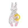 Manhattan Toy Cherry Blossom Days Baby Bunny Soothing Mini Blankie With Removable Silicone Teether