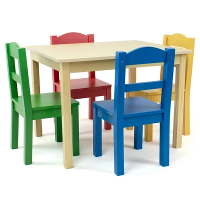 5pc Kids' Wood Table And Chair Set - Humble Crew - Image 9