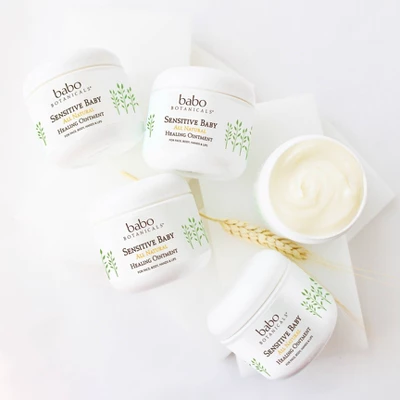 Babo Botanicals Sensitive All Natural Healing Baby Ointment With Colloidal Oatmeal - 4oz - Image 3