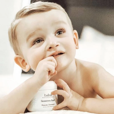 Babo Botanicals Sensitive All Natural Healing Baby Ointment With Colloidal Oatmeal - 4oz - Image 5