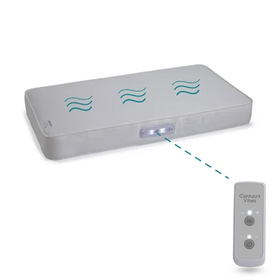 Contours Vibes 2-Stage Soothing Vibrations Crib Mattress And Toddler Mattress - White - Image 3