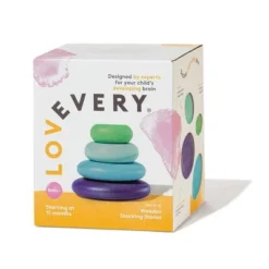 Lovevery Wooden Stacking Stones - 4ct