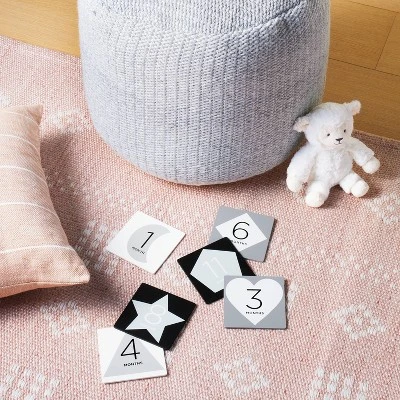 Square Monthly Milestone Cards - Black - Cloud Island™