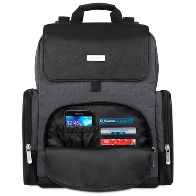 Baby Brezza Dante Back Pack Diaper Bag - Black - Image 4