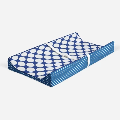 Bacati - MixNMatch Blue Large Dots Changing Pad Cover