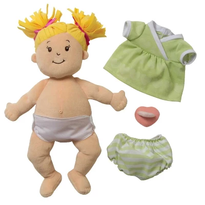 Manhattan Toy Baby Stella Blonde 15" Soft First Baby Doll For Ages 1 Year And Up, No Retail Packaging - Image 3