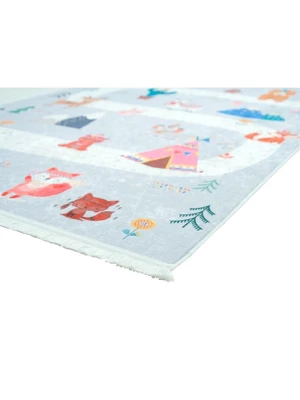 Mother Ruggers Road Trip Machine Washable Colorful Kid's Rug - Image 3