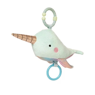 Manhattan Toy Under The Sea Narwhal Baby Teether & Travel Pull Toy - Image 2