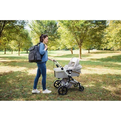 Baby Brezza Dante Back Pack Diaper Bag - Black - Image 9