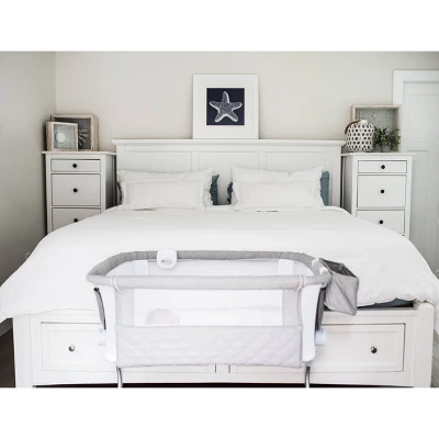 Baby Delight Beside Me Dreamer Deluxe Bassinet And Bedside Sleeper - Quilted Pebble Gray - Image 7