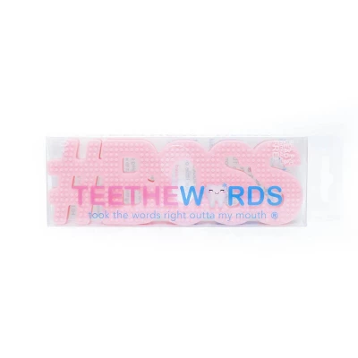 Hudson & Heart Company #Boss Teetheword Baby Teether - Pink 2.9oz - Image 5