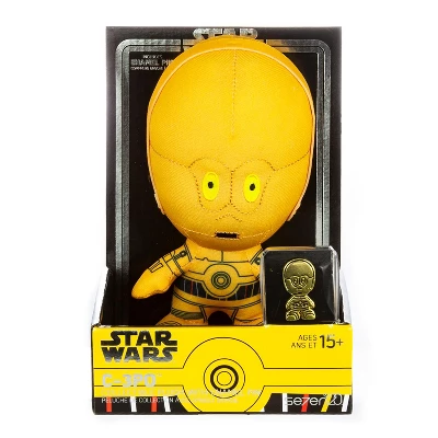 Seven20 Star Wars C-3PO Stylized 7 Inch Plush With Enamel Pin