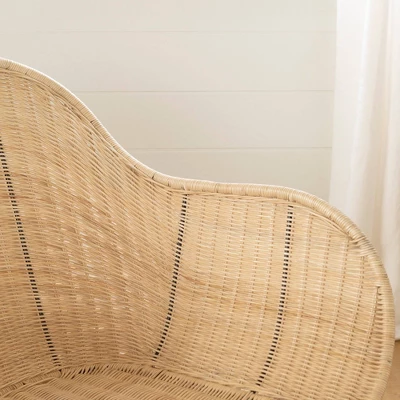 South Shore Balka Rocking Accent Chair - Rattan - Image 2