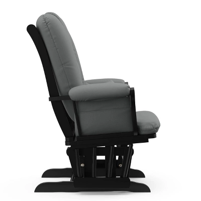 Storkcraft Tuscany Black Glider And Ottoman - Image 7