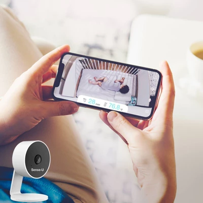 Sense-U Smart Baby Monitor 3 + Video Monitor - Tracks Child's Body Movement, Rollover & Temperature - Image 4