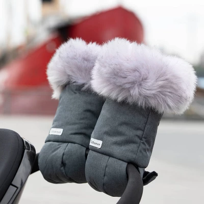 7AM Enfant Warmmuffs Stroller Gloves - Heather Gray Dark - Image 3