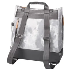 Petunia Pickle Bottom Pivot Backpack Diaper Bag - Smoke Swirl Tie Dye Coated Canvas