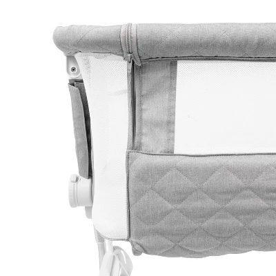 Baby Delight Beside Me Dreamer Deluxe Bassinet And Bedside Sleeper - Quilted Pebble Gray - Image 4