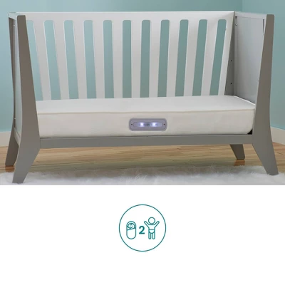Contours Vibes 2-Stage Soothing Vibrations Crib Mattress And Toddler Mattress - White - Image 12