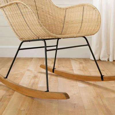 South Shore Balka Rocking Accent Chair - Rattan - Image 4