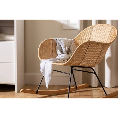 South Shore Balka Rocking Accent Chair - Rattan - Image 10