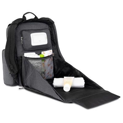 Baby Brezza Dante Back Pack Diaper Bag - Black