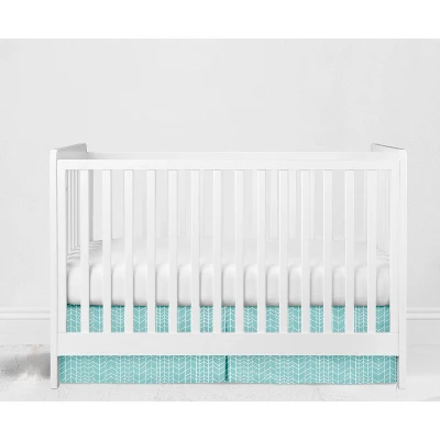 Bacati - Jungle Safari Aqua Orange Gray 3 Pc Crib Bedding Set - Image 4