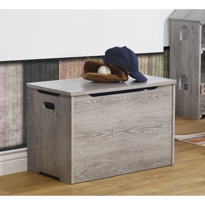 Sorelle Farmhouse Toy Box Crib - Panel Gray