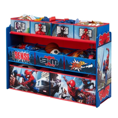 Delta Children Marvel Spider-Man Deluxe 9 Bin Design And Store Toy Organizer - Image 3