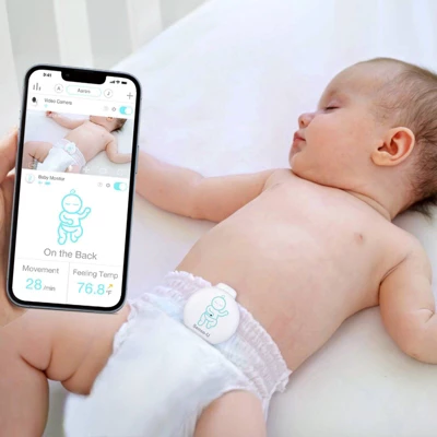 Sense-U Smart Baby Monitor 3 + Video Monitor - Tracks Child's Body Movement, Rollover & Temperature - Image 3