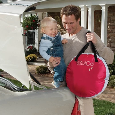 KidCo PeaPod Portable Toddler Travel Bed & Storage Bag, Cranberry (2 Pack) - Image 3