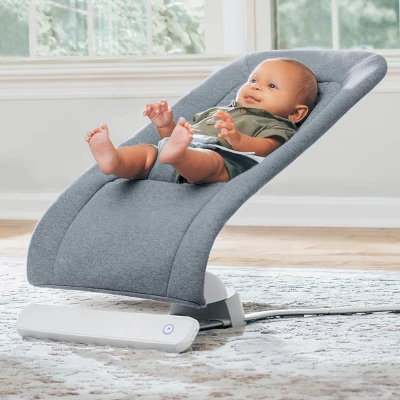 Chicco E-Motion Auto-Glider & Baby Bouncer - Gray - Image 2