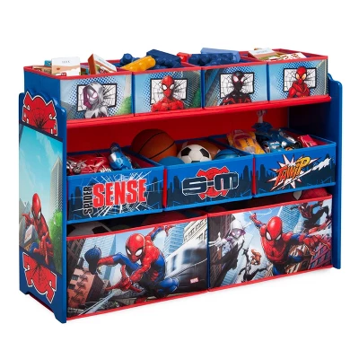 Delta Children Marvel Spider-Man Deluxe 9 Bin Design And Store Toy Organizer - Image 4