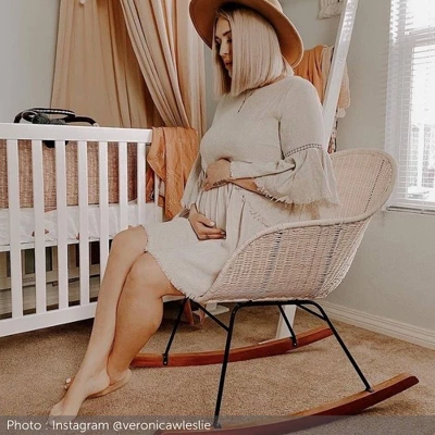 South Shore Balka Rocking Accent Chair - Rattan - Image 7