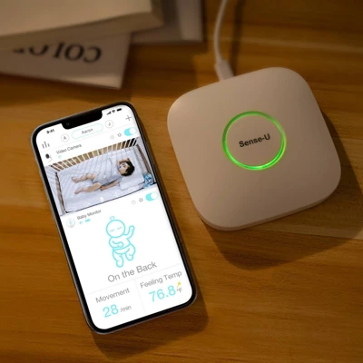 Sense-U Smart Baby Monitor 3 + Video Monitor - Tracks Child's Body Movement, Rollover & Temperature - Image 5
