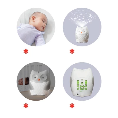 Skip Hop Moonlight & Melodies Owl Nightlight Soother - Image 3